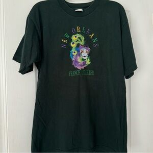 vintage New Orleans mask T-Shirt L